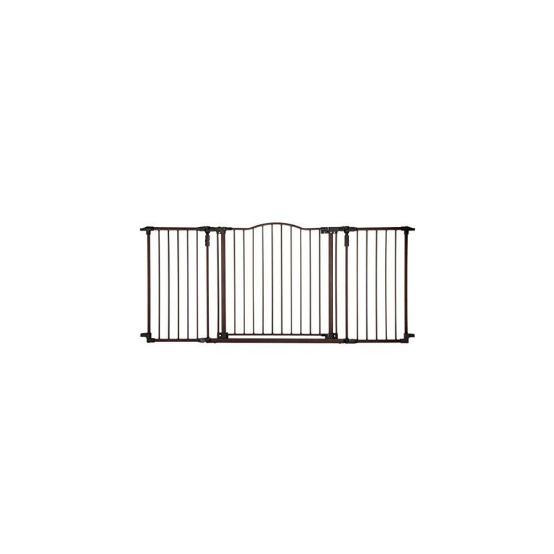 North States, Deluxe Decor Pet Gate - Matt Bronze - 38.3" to 72" x 30" image number null