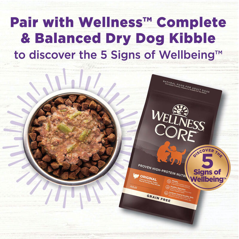 Wellness, Bowl Boosters - Hearty Toppers - Beef & Green Beans in Bone Broth - 156 g - Wet Dog Food image number null