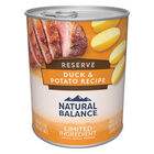 Natural Balance, Limited Ingredient Canned Dog Formula, Duck & Potato - 369 g - Wet Dog Food image number null