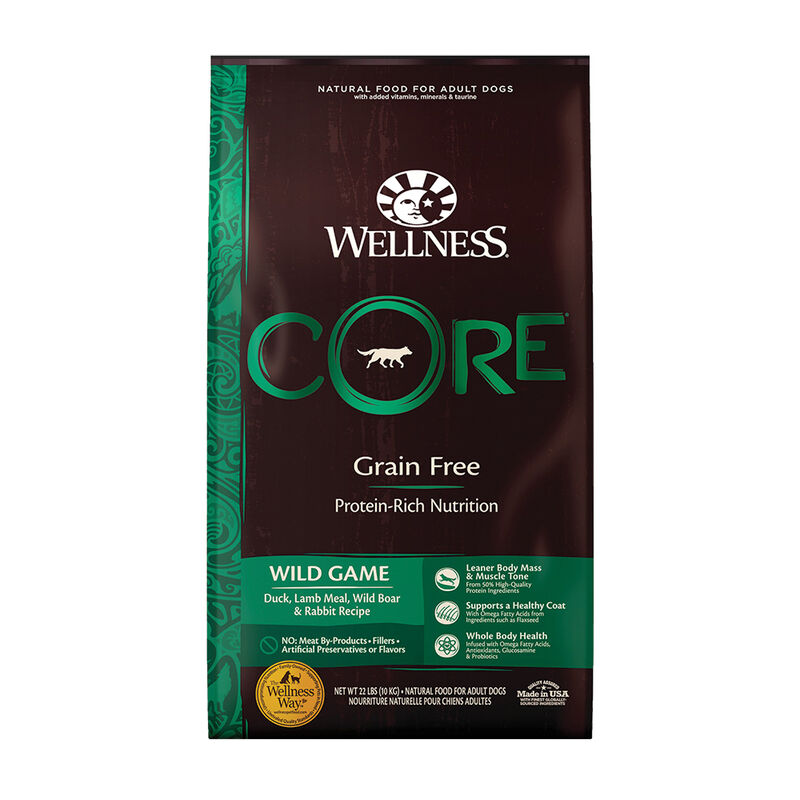 Wellness, Core, Grain Free Wild Game - 9.98 kg - Dry Dog Food image number null