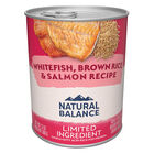 Natural Balance, Can, Adult - LID - Whitefish, Rice, & Salmon - 368 g - Wet Dog Food image number null