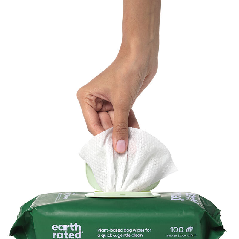 Earth Rated, Compostable Grooming Wipes - Lavender image number null
