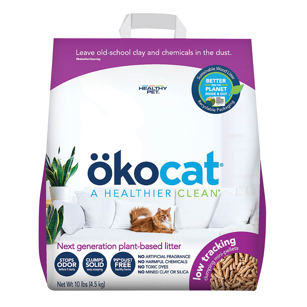 Okocat, Low Tracking Plant Based Clumping Litter - 4.5 kg - Ren's Pets