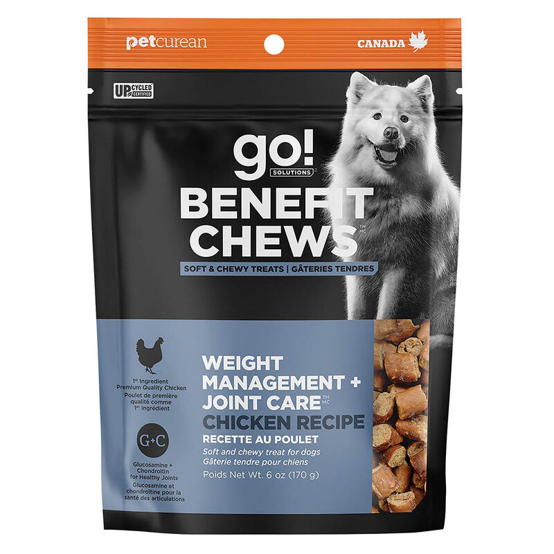 Go! Solutions,Benefit Chews - Weight Management + Joint Care Chicken Dog Treats - 170 g image number null