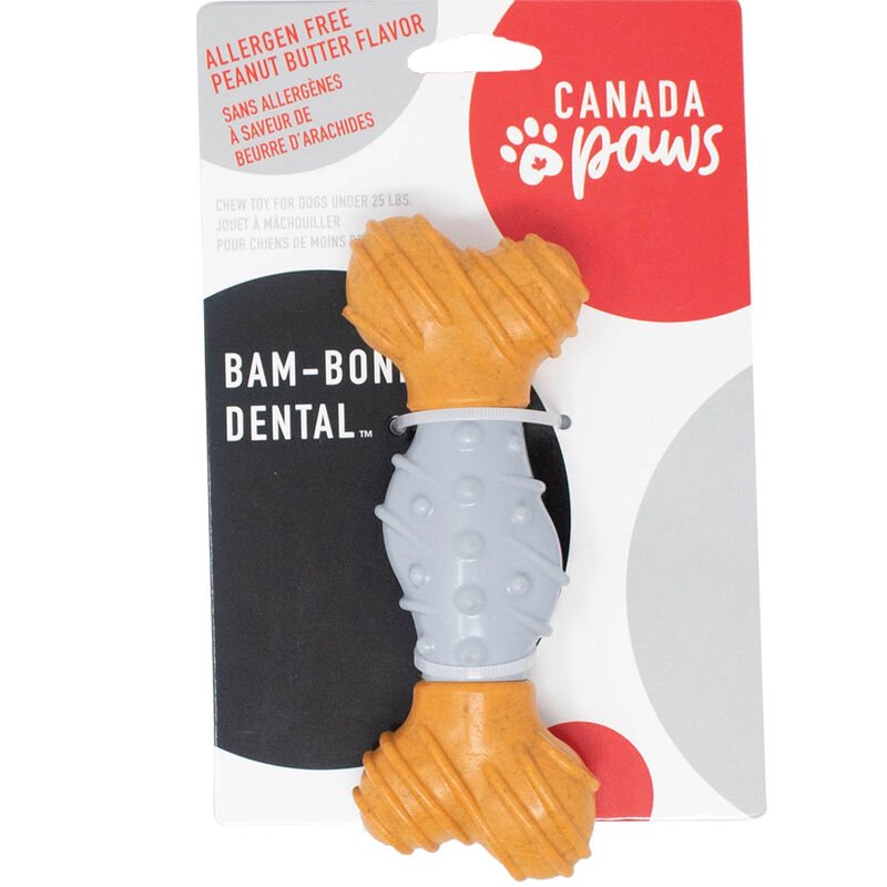 Canada Paws, Bambone - Dental Bone - Apple - Chew Dog Toy image number null