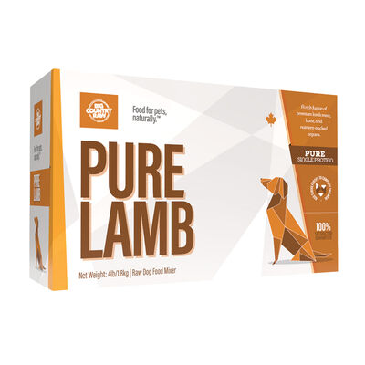 Big Country Raw, Pure Lamb - 4 lb - Frozen Dog Food