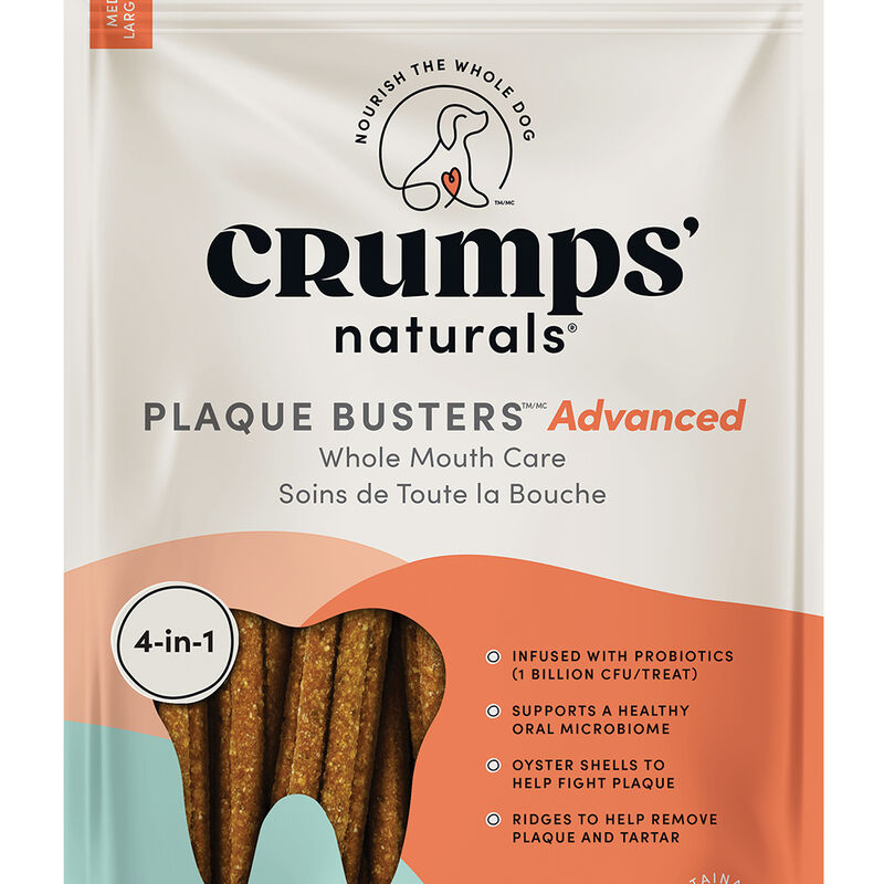 Crumps' Naturals, Plaque Busters - Advanced Whole Mouth Care Probiotics Dental Sticks - 10 pk - 270 image number null