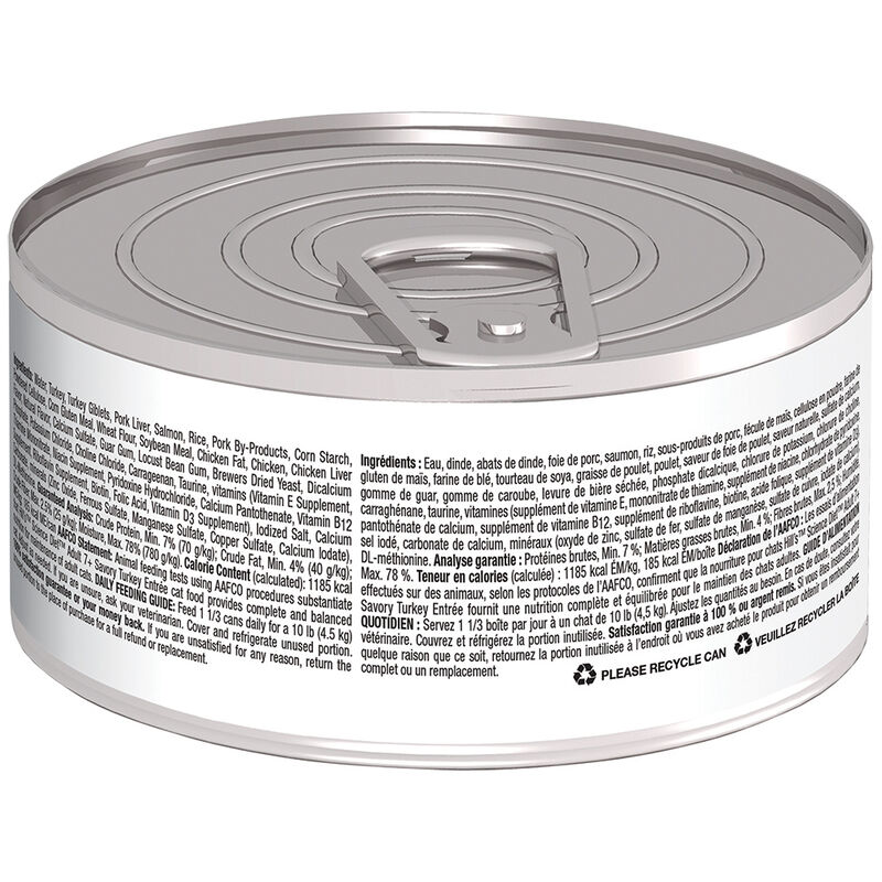 Science Diet, Adult 7+ Savory Turkey Canned Cat Food, 156 g - Wet Cat Food image number null