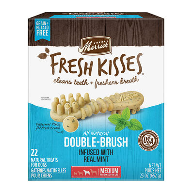 Merrick, Fresh Kisses Brush - Mint - Dog Treat
