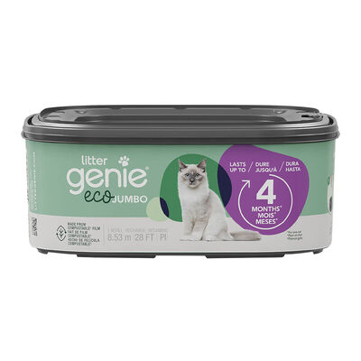 Litter Genie, Eco Jumbo Refill, Compostable Film, 28ft (Up To 4 Months)