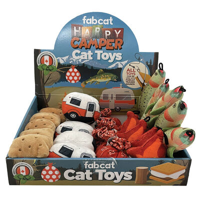 FabCat, Happy Camper Cat Toys - Assorted