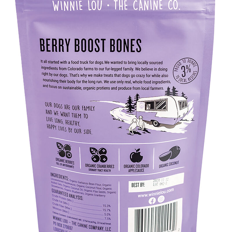 Winnie Lou, Berry Boost Bones - 113 g image number null