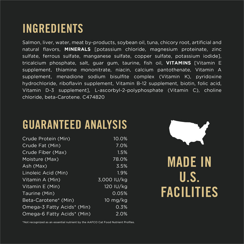 Purina Pro Plan Prime Plus Adult 7+ Salmon & Tuna Entr&eacute;e Classic Wet Cat Food 85g image number null