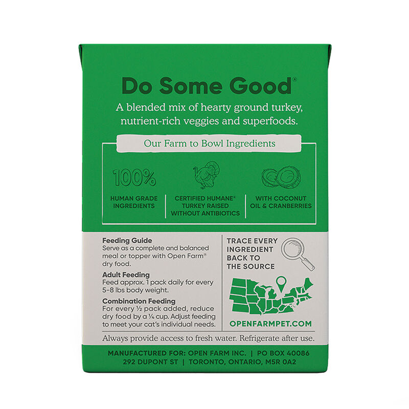 Open Farm, Homestead Turkey Rustic Blend Cat Wet Food - 156 g - Wet Cat Food image number null