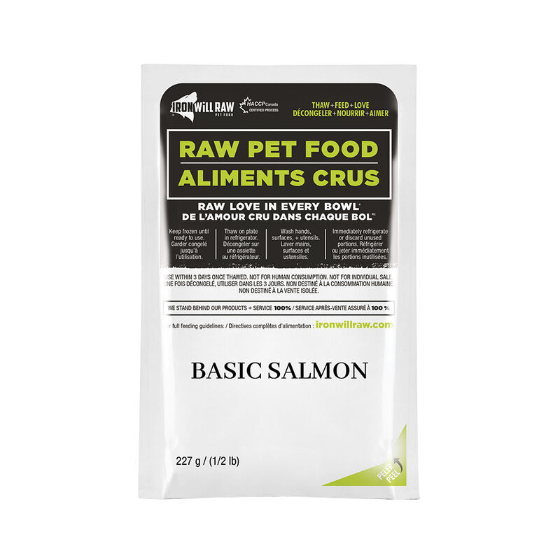 Iron Will Raw, Basic Salmon - 1.81 kg - 8 x 8 oz image number null
