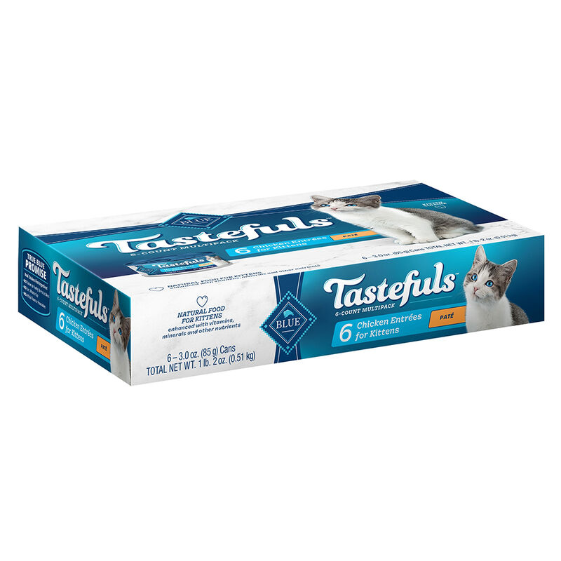 Blue Buffalo, Kitten, Tastefuls VP - Chicken Pate - 85 g - 6 pk - Wet Cat Food image number null