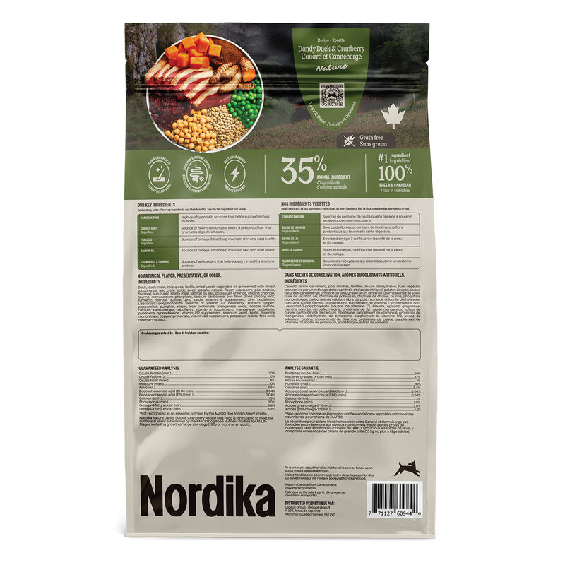 Nordika, Duck Natural - Dry Dog Food image number null