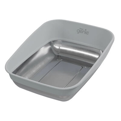 Litter Genie, Platinum Litter Pan -  Stainless Steel