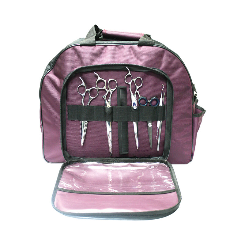 White Bear, Grooming Bag - Purple - 16.5x13.5x9" image number null