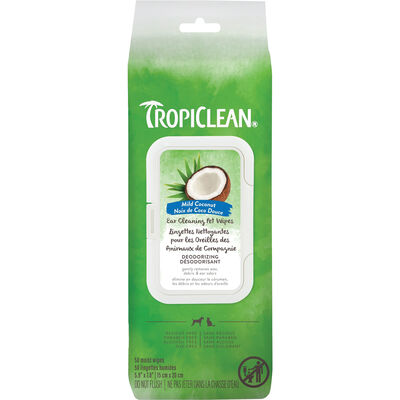Tropiclean, Dog & Cat Ear Wipes - 50 ct