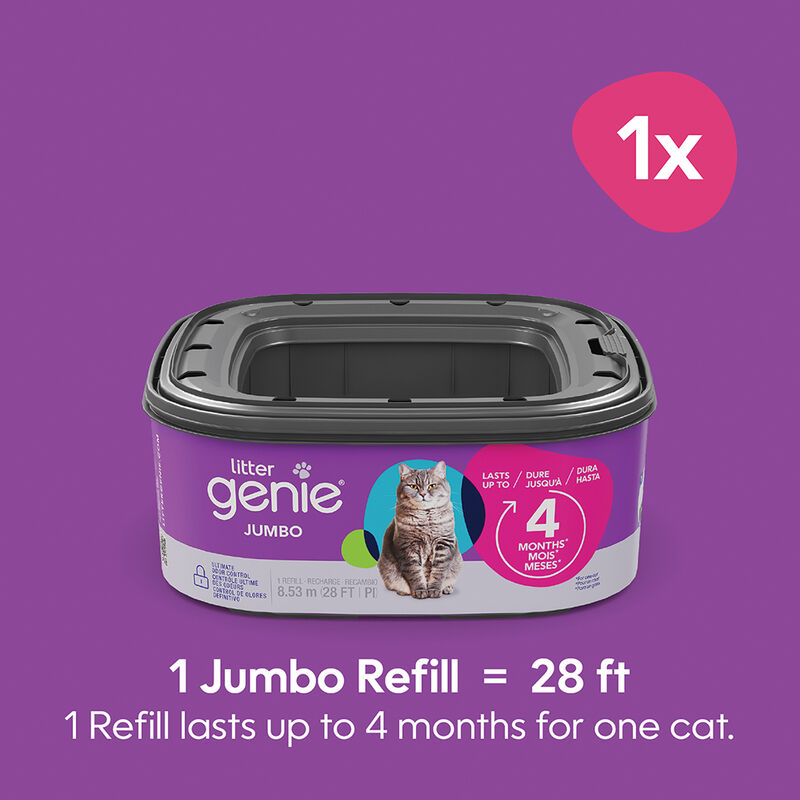 Litter Genie, Jumbo Refill, 28ft (Up to 4 Months) image number null