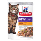 Science Diet, Sensitive Skin & Stomach Chicken & Beef - 80 g - Wet Cat Food image number null