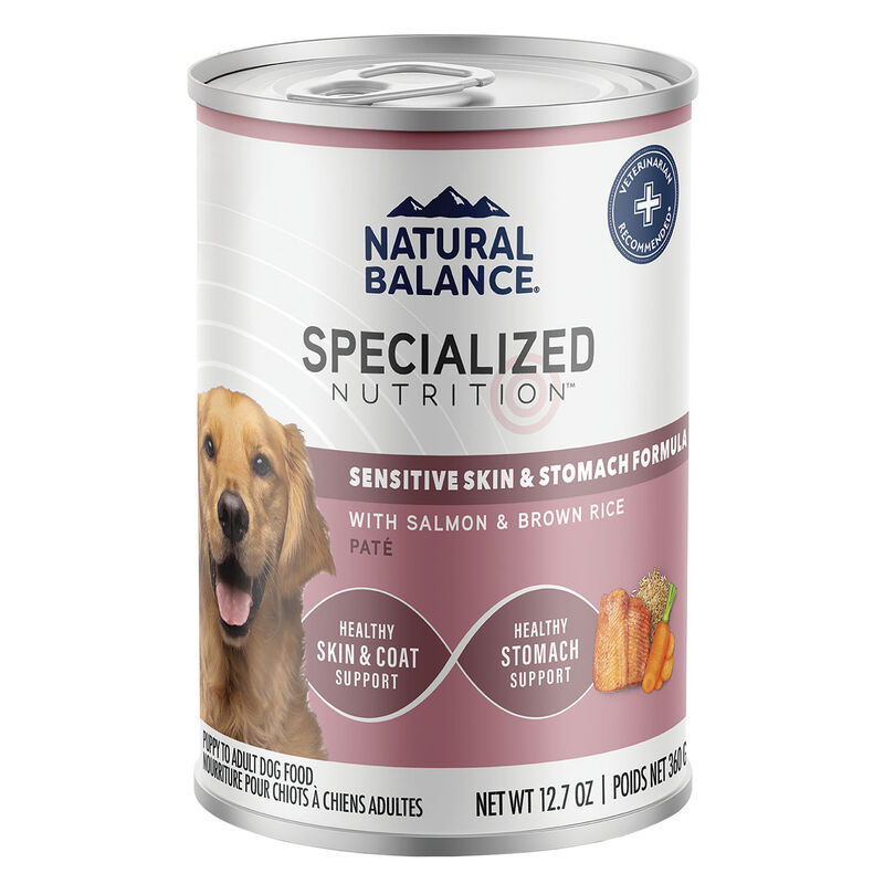 Natural Balance, Specialized Nutrition - Sensitive Skin & Stomach Formula with Salmon & Brown Rice - image number null