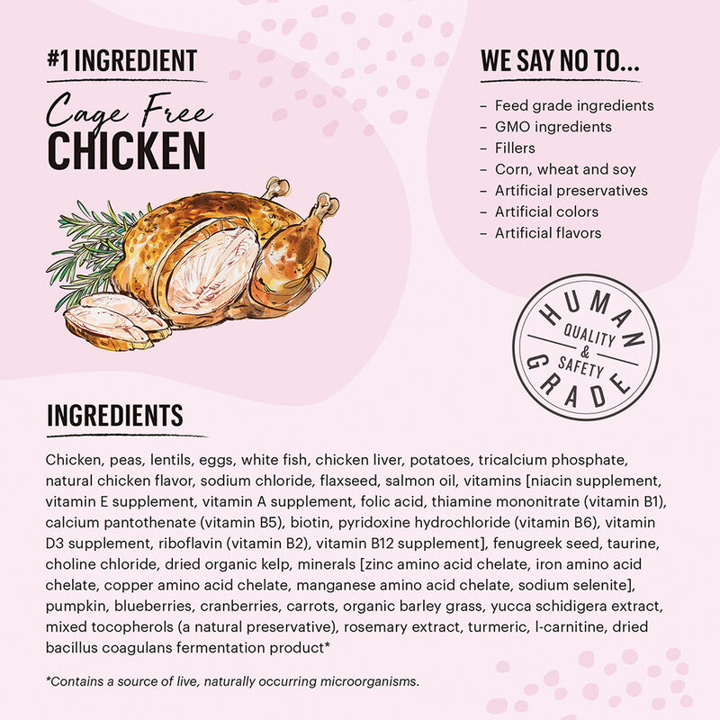 The Honest Kitchen, Grain Free Whole Food Clusters, Chicken & Fish Recipe - Dry Cat Food image number null