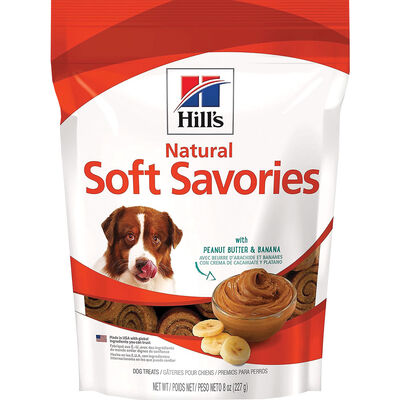 Science Diet, Soft Dog Treats, Soft Savories with Peanut Butter & Banana Dog Snacks - Dog Treat