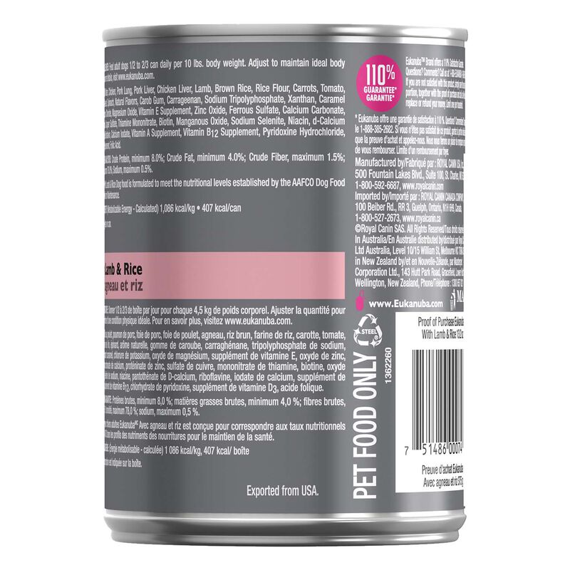 Eukanuba, Can Adult - Lamb & Rice - 354 g - Wet Dog Food image number null