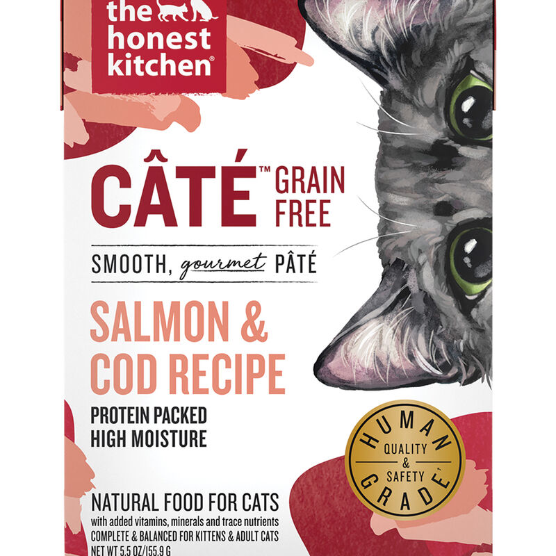 The Honest Kitchen, Grain Free Salmon & Cod Pate - Wet Cat Food image number null