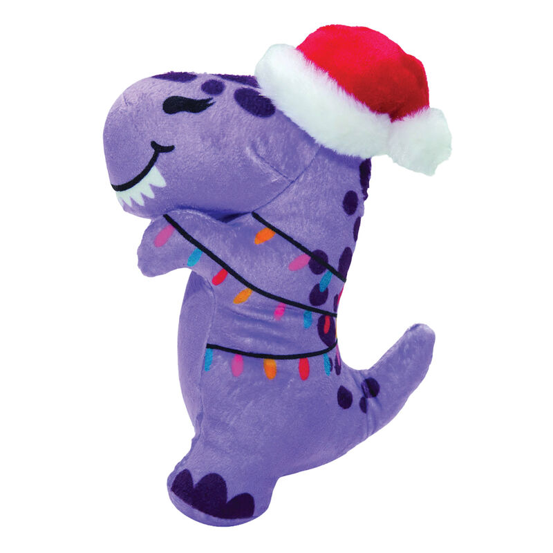 Merry T Rex Dog Toy - 9" image number null