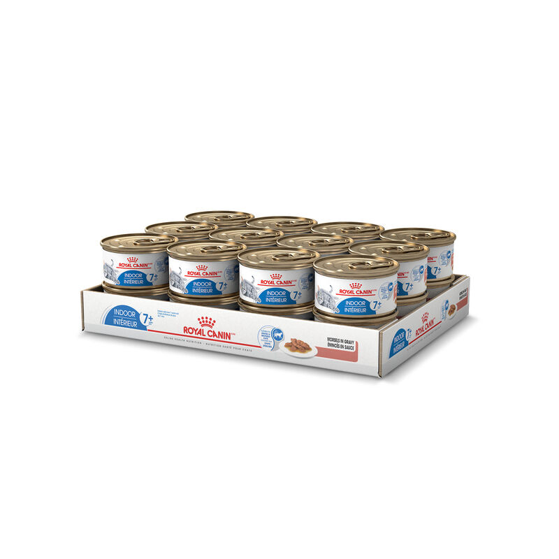 Royal Canin, Feline Health Nutrition Indoor 7+ Morsels in Gravy Can - 85 g - Wet Cat Food image number null
