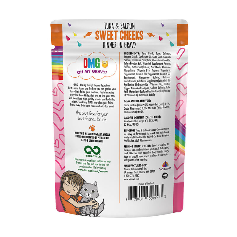 Weruva, Can Feline  - Tuna & Salmon Sweet Cheeks-85 g - Minced - Wet Cat Food image number null