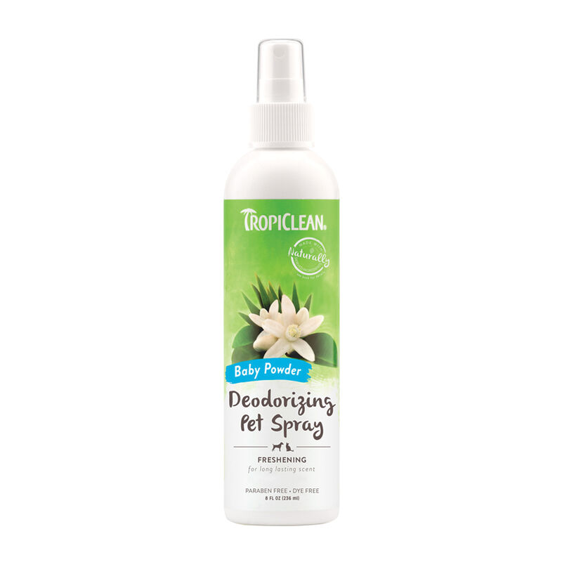 Tropiclean, Baby Powder Deodorizing Pet Spray - 8 oz image number null