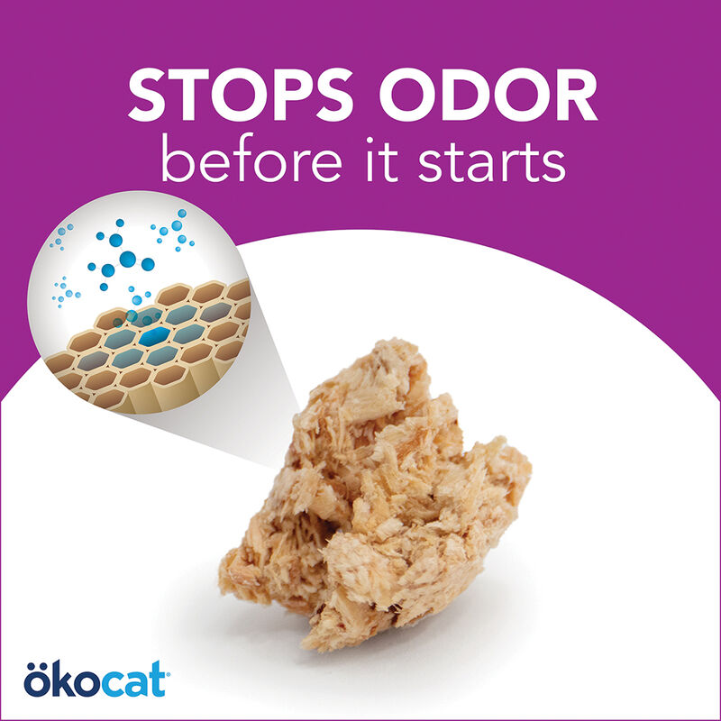 Okocat, Natural Wood Litter - Less Mess - 4.8 kg image number null