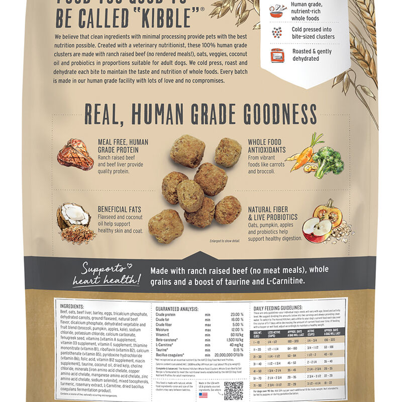 The Honest Kitchen, Whole Food Clusters - Whole Grain - Beef & Oat - Dry Dog Food image number null