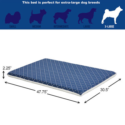 Mid West, Quiet Time Couture - Paxton Reversible Pad - Blue/Fleece