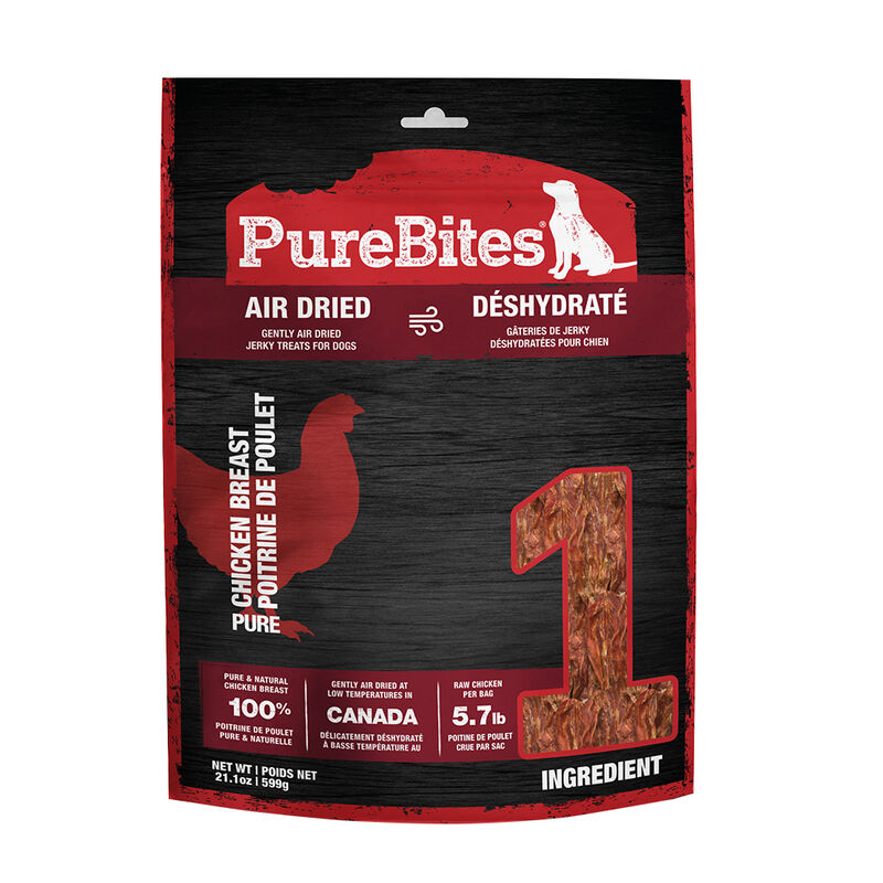 PureBites, Mid Size Dog Treats - Chicken Jerky - Freeze Dried Dog Treat image number null