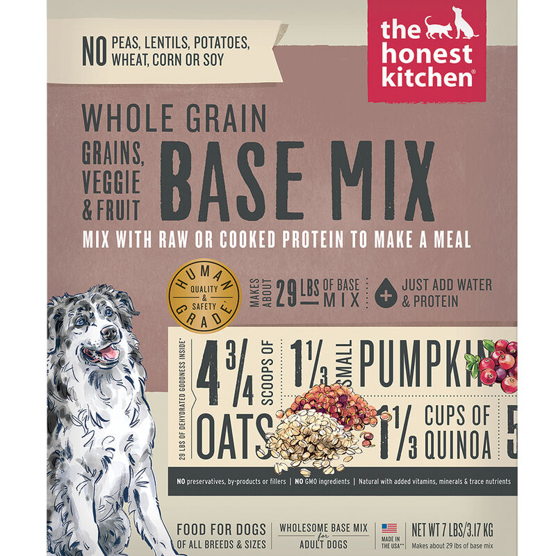 The Honest Kitchen, Whole Grain Veggie & Fruit  Base Mix - Freeze Dried Dog Food image number null
