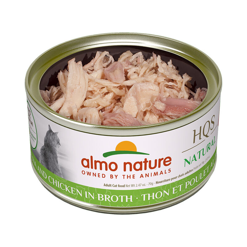 Almo Nature, Can Feline Adult - Tuna & Chicken in Broth - 2.5 oz - Wet Cat Food image number null
