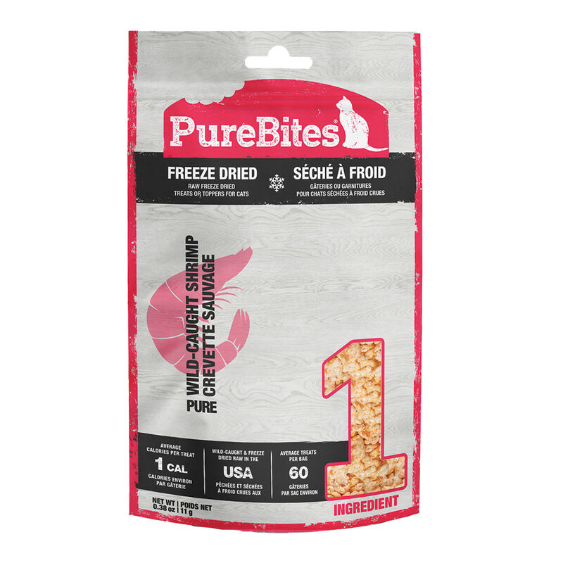 PureBites, Value Size Cat Treats - Shrimp - 11 g - Freeze Dried Cat Treat image number null