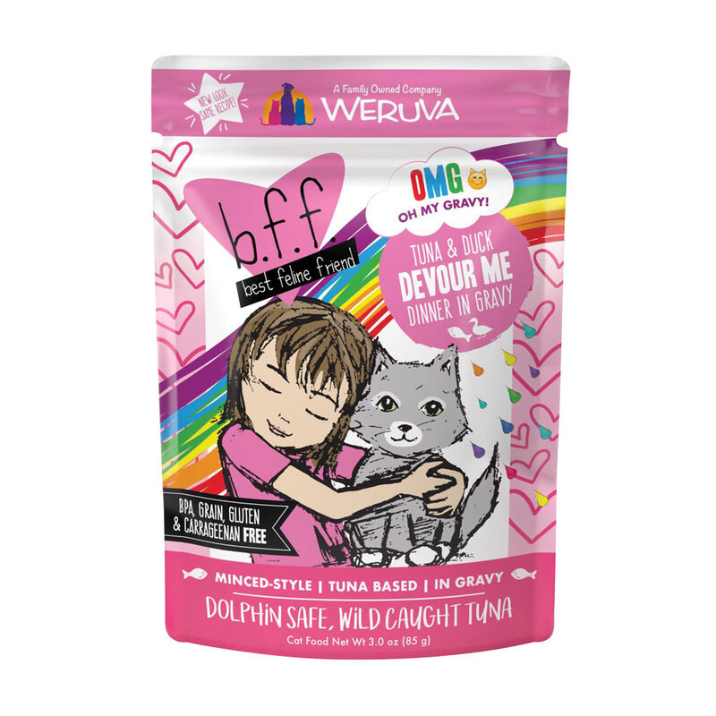 Weruva, Can Feline  - Tuna & Duck Devour Me - 85 g - Minced - Wet Cat Food image number null