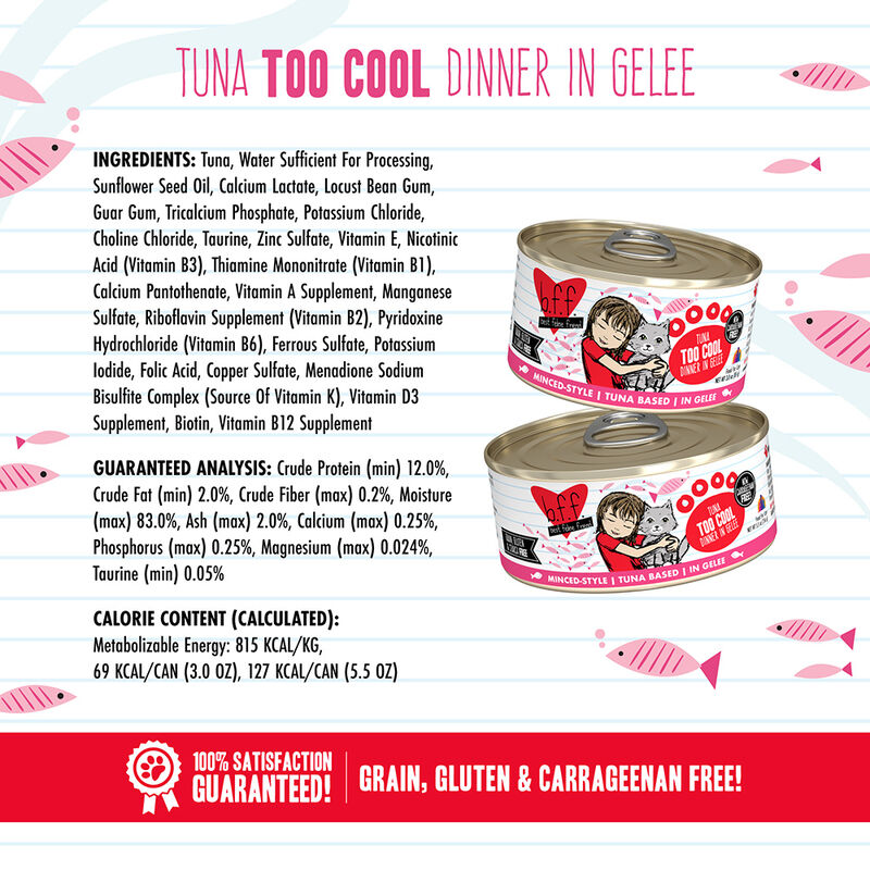 Weruva, Can Feline  - Tuna Too Cool - 156 g - Minced - Wet Cat Food image number null