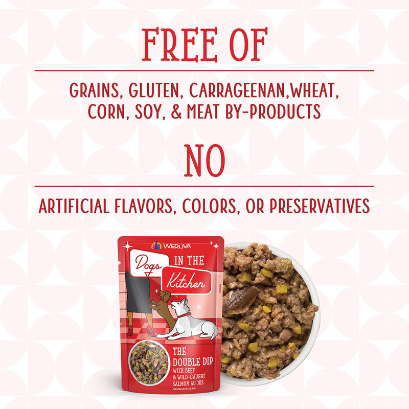 Weruva, Pouch, Adult - Double Dip - 80 g - Minced - Wet Dog Food image number null