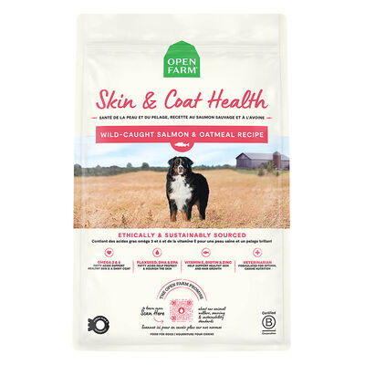 Open Farm, Adult Skin & Coat Health Wild Caught Salmon & Oatmeal