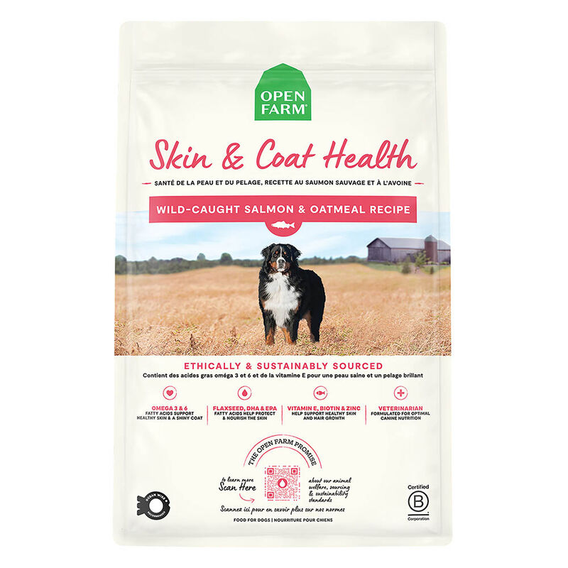 Open Farm, Adult Skin & Coat Health Wild Caught Salmon & Oatmeal image number null