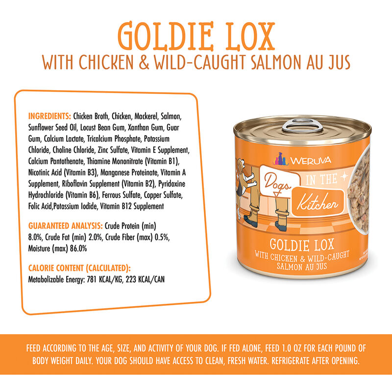 Weruva, Can, Adult - Goldie Lox - 283 g - Minced - Wet Dog Food image number null
