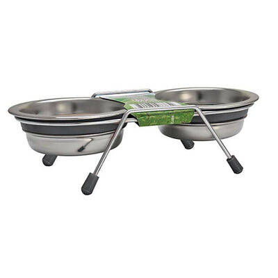 Loving Pet, Stainless Steel Double Diner
