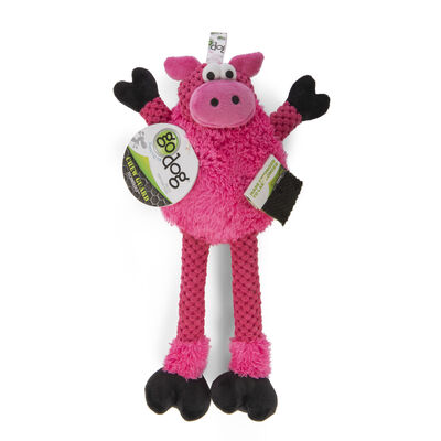 goDog Checkers Skinny Pig - Dog Toy